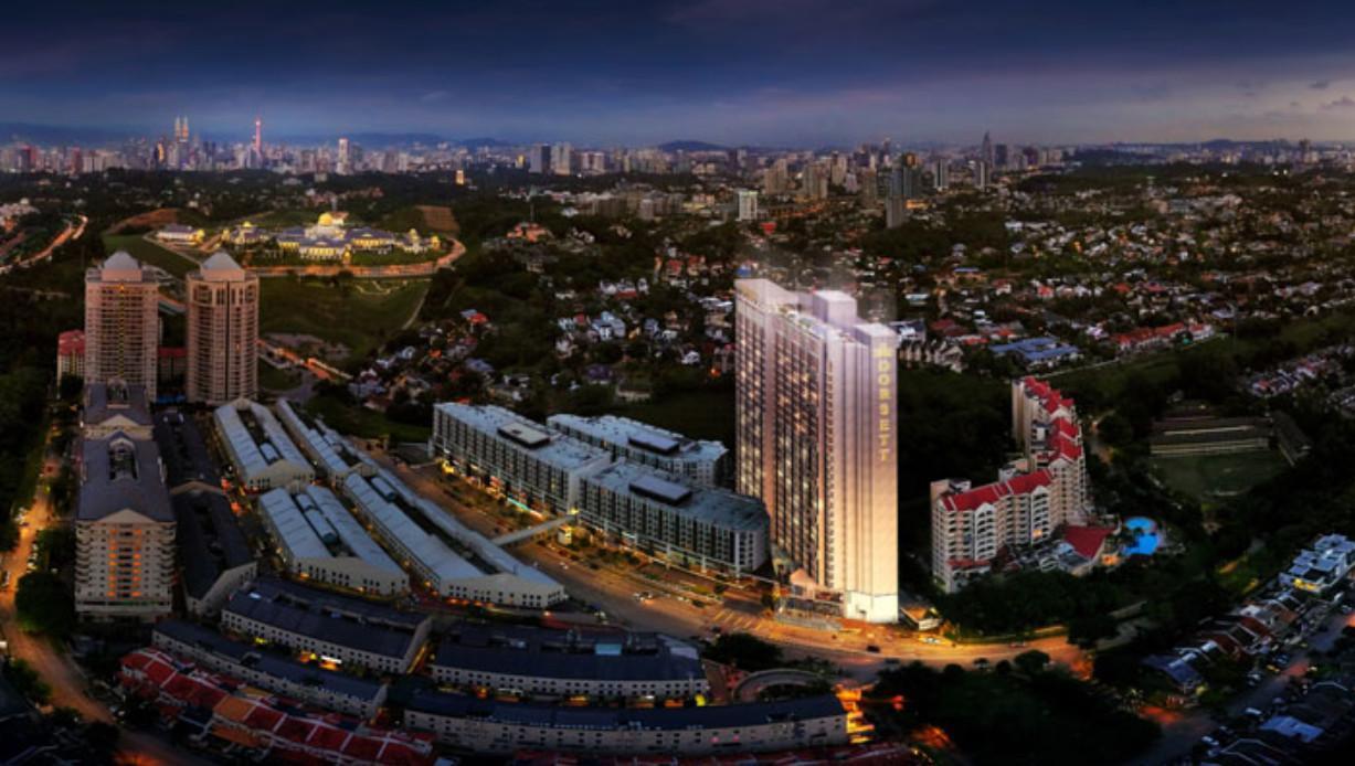 Dorsett Hartamas Kuala Lumpur Otel Dış mekan fotoğraf Aerial view of the complex